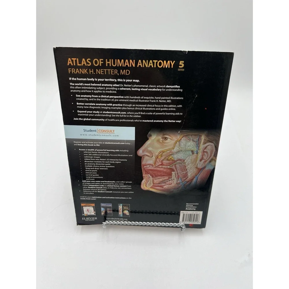 Frank H Netter Atlas of Human Anatomy 5th Ed Paperback 2010 Clean Unmarked